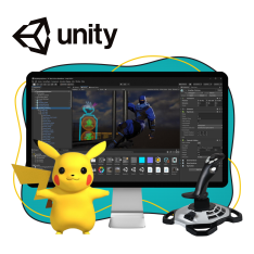 Мир игр на Unity 2D на популярном движке + AI-помощники - КИБЕРшкола программирования для детей, компьютерные курсы для школьников, начинающих и подростков - KIBERone г. Северодвинск