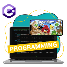 Программирование на C#. Удивительный мир 2D-игр - КИБЕРшкола программирования для детей, компьютерные курсы для школьников, начинающих и подростков - KIBERone г. Северодвинск